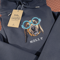 Embroidered Full Pet Portrait Hoodie