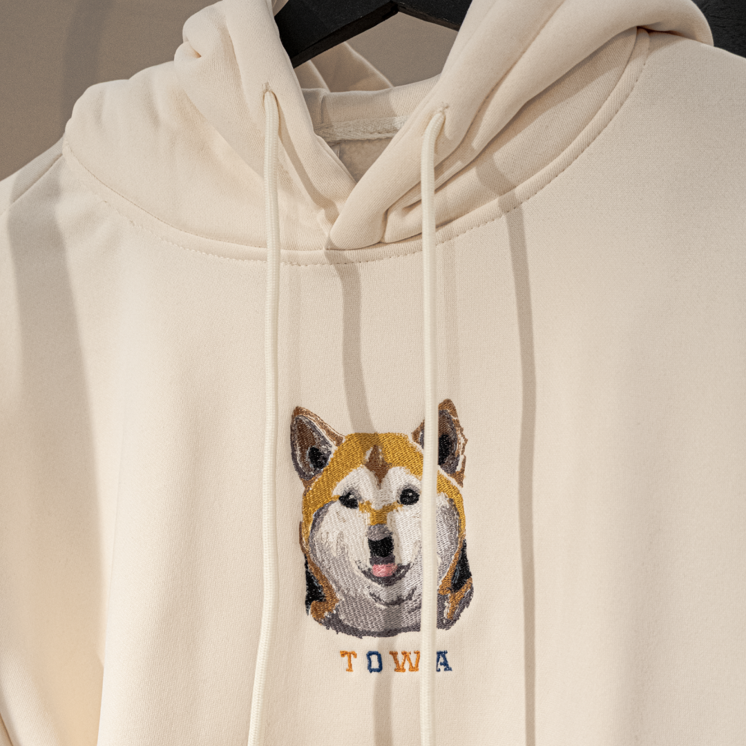 Embroidered Full Pet Portrait Hoodie