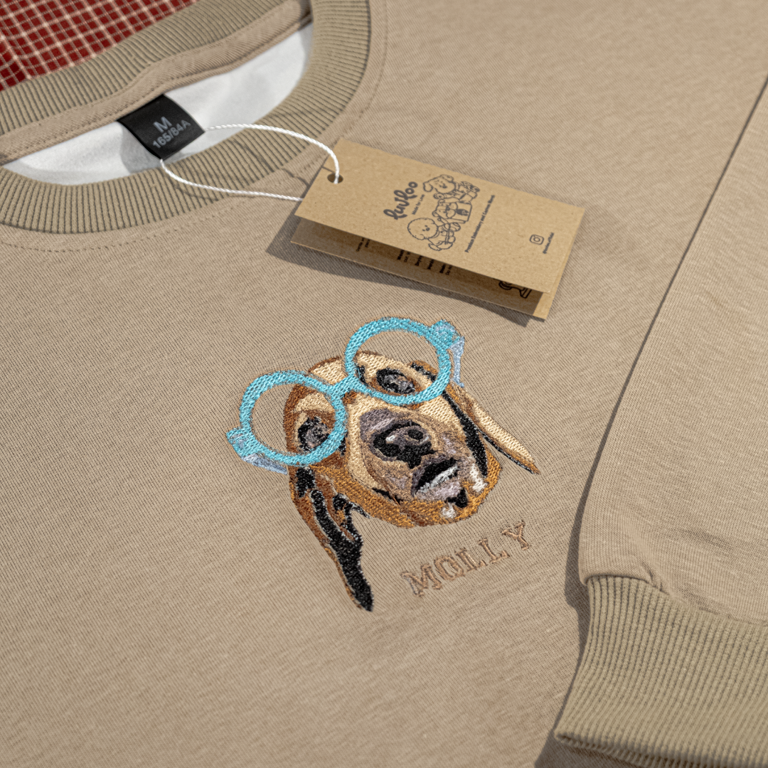 Embroidered Full Pet Portrait Sweatshirt