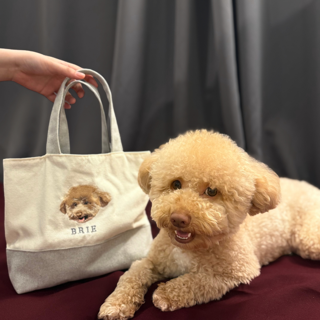 Embroidered Full Pet Portrait Tote Bag