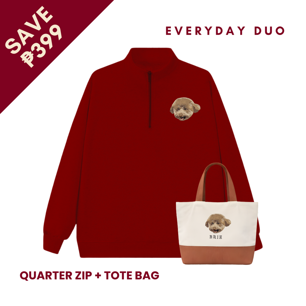 EVERYDAY DUO🌞 (Quarter Zip + Tote Bag)