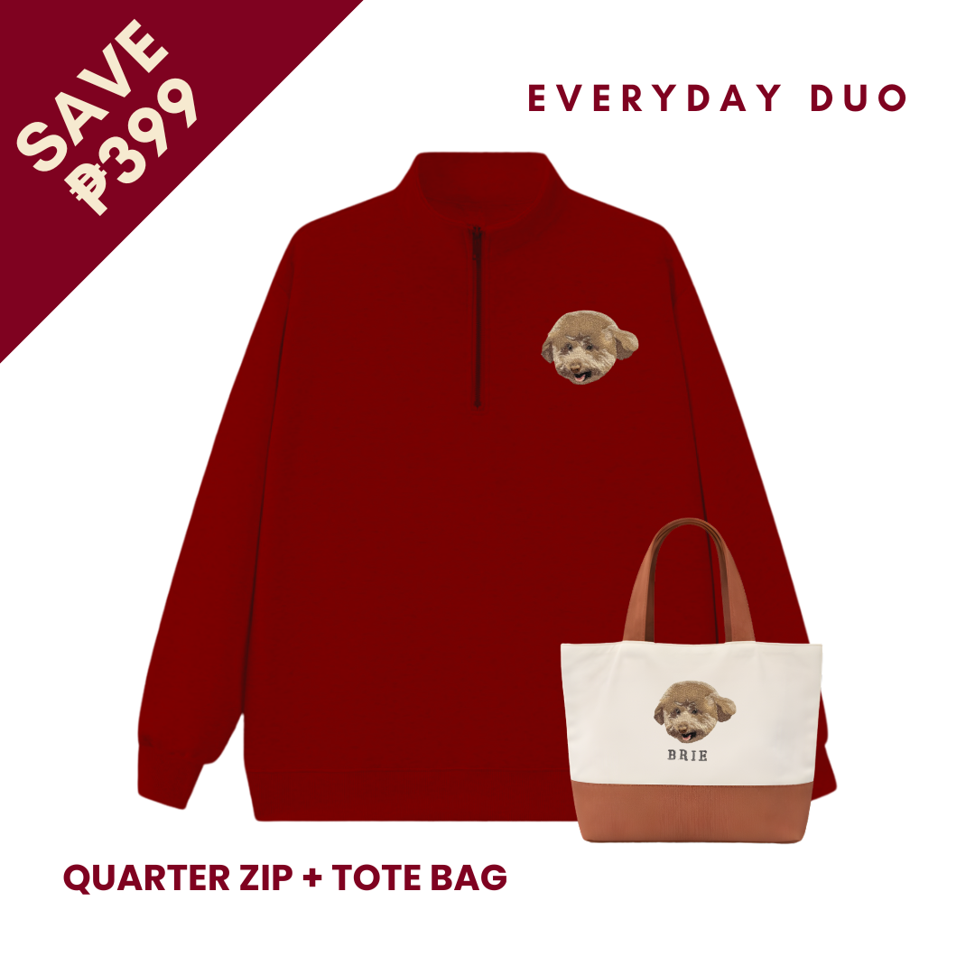 EVERYDAY DUO🌞 (Quarter Zip + Tote Bag)