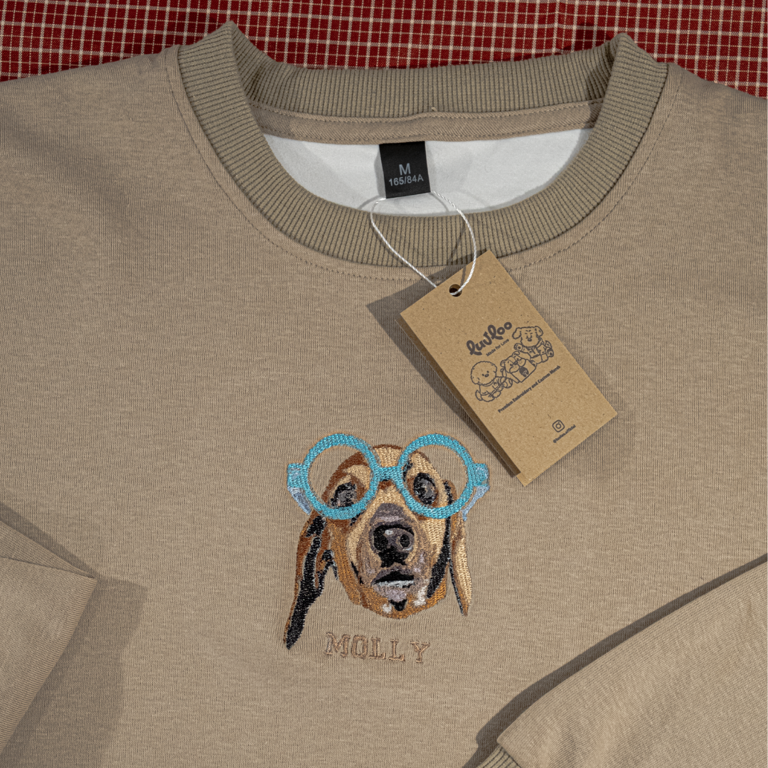 Embroidered Full Pet Portrait Sweatshirt