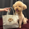 Embroidered Full Pet Portrait Tote Bag