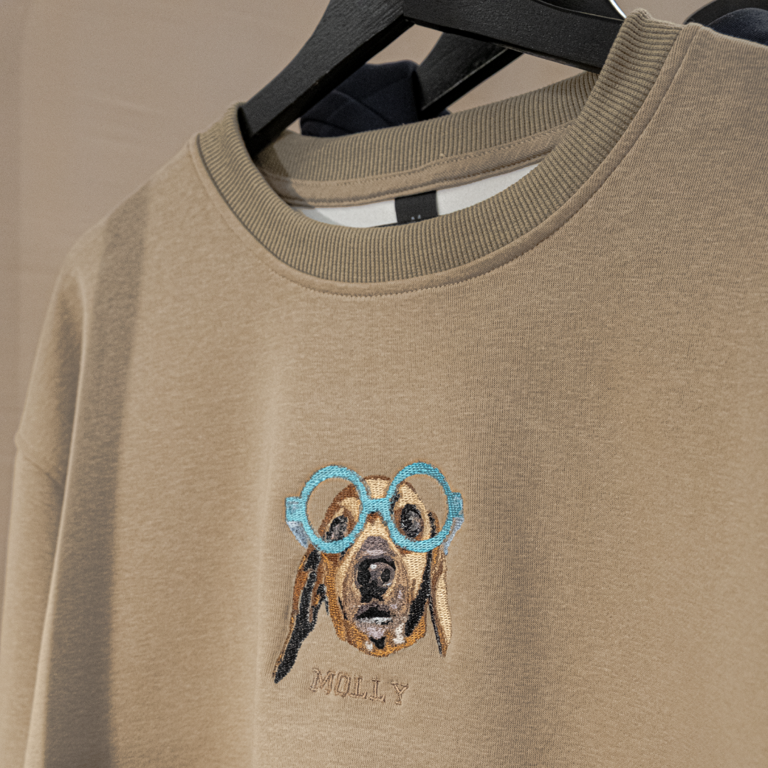 Embroidered Full Pet Portrait Sweatshirt