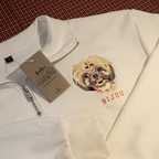 Embroidered Full Pet Portrait Quarter Zip
