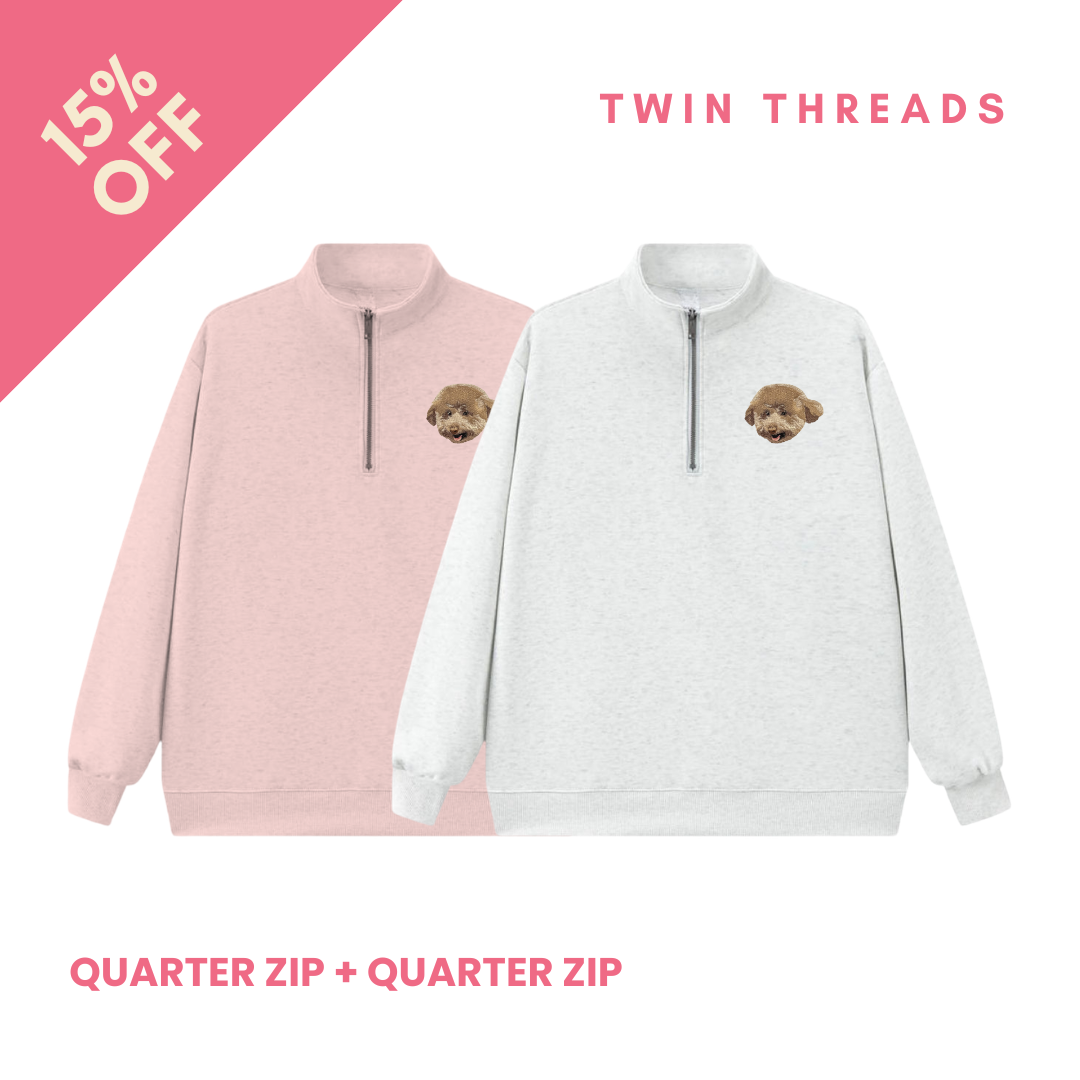 TWIN THREADS (Quarter Zip + Quarter Zip)